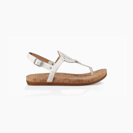 UGG Ayden II White Sandals for Women (PVST19734)